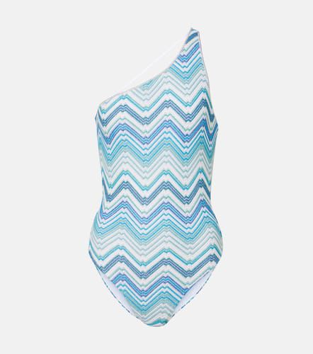 Printed one-shoulder swimsuit - Missoni - Modalova