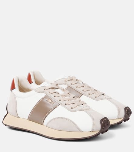 T Vintage leather and technical sneakers - Tod's - Modalova