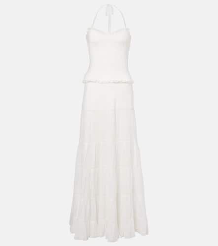 Striped cotton maxi dress - Poupette St Barth - Modalova