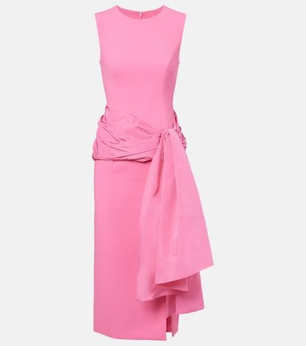 Abito midi in crêpe e seta - Carolina Herrera - Modalova