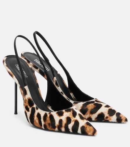Lidia 105 calf hair slingback pumps - Paris Texas - Modalova