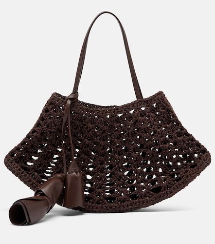 Maya Small crochet leather top-handle bag - Magda Butrym - Modalova