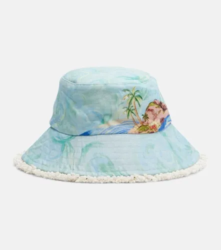 Alemais Printed linen bucket hat - Alemais - Modalova