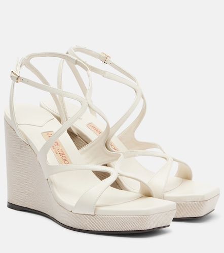 Ayla leather wedge sandals - Jimmy Choo - Modalova