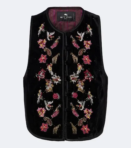 Etro Beaded velvet vest - Etro - Modalova