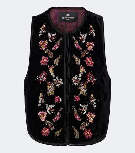 Chaleco de terciopelo con cuentas - Etro - Modalova