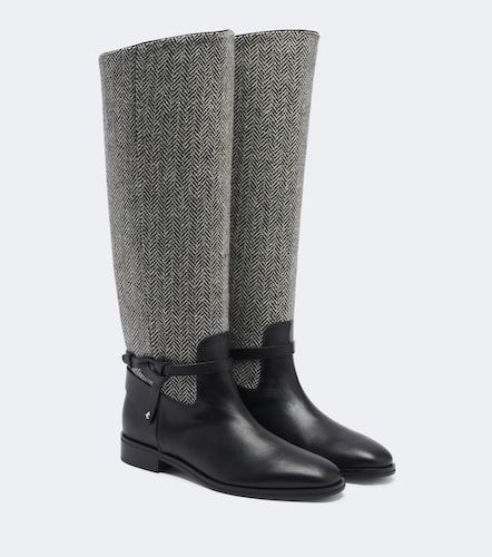 Botas altas Lawton de piel espigadas - Jimmy Choo - Modalova