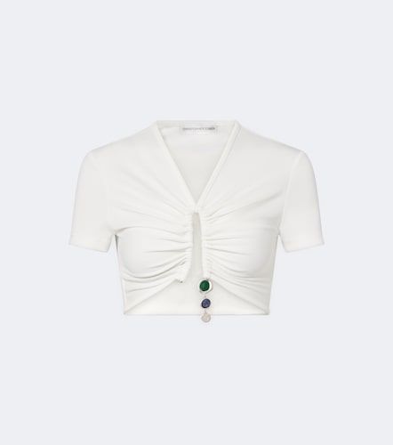 Embellished crop top - Christopher Esber - Modalova
