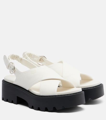 Sandali slingback con platform - Miu Miu - Modalova