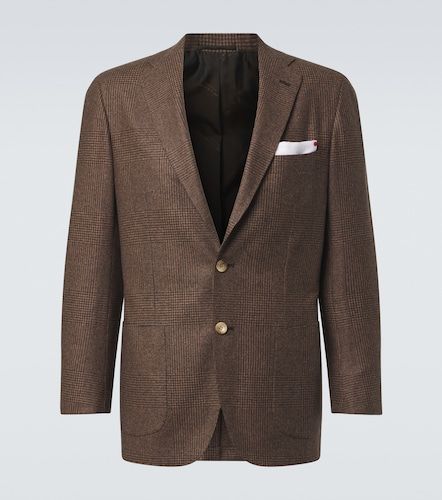 Blazer de lana virgen a cuadros - Kiton - Modalova
