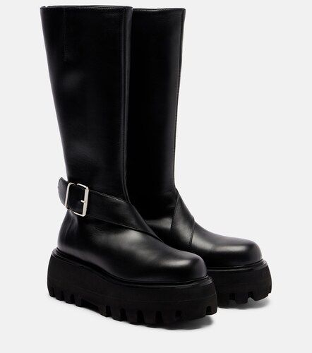 Botas altas con plataforma Sofa de piel - McQueen - Modalova