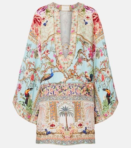 Verzierter Kaftan aus Leinen - Camilla - Modalova