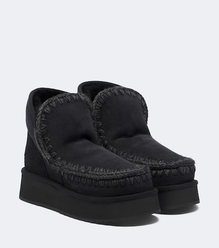 Stivaletti Mini in suede con shearling - Mou - Modalova