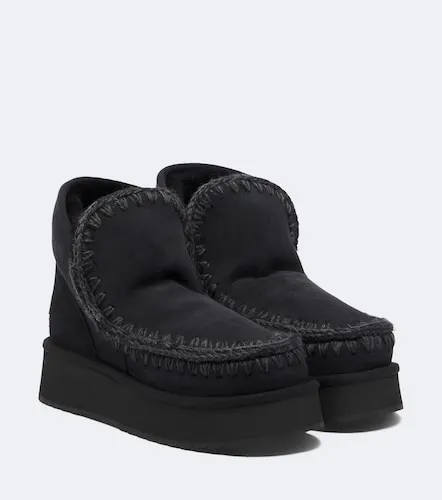 Mini shearling-lined suede ankle boots - Mou - Modalova