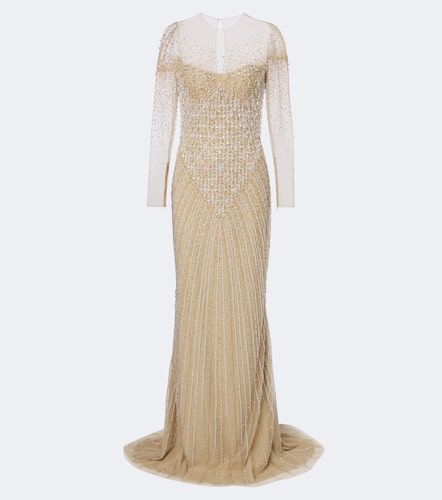 Embellished tulle gown - Georges Hobeika - Modalova