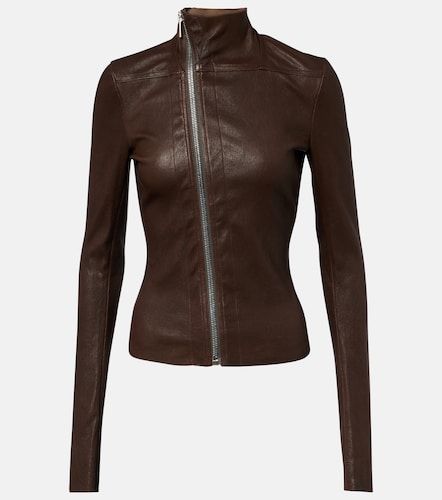 Giacca Gary in pelle e misto cotone - Rick Owens - Modalova