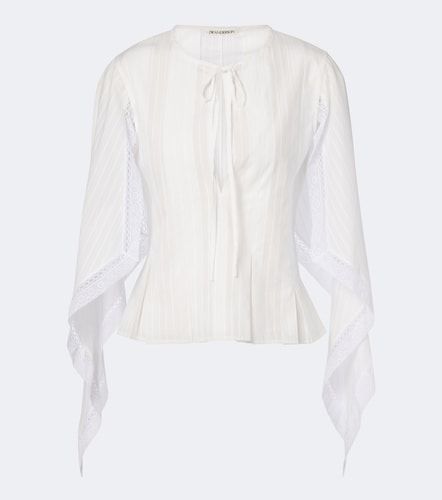 Top de algodón drapeado - JW Anderson - Modalova