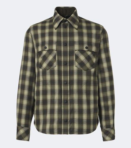 Camisa en mezcla de algodón a cuadros - Moncler Grenoble - Modalova