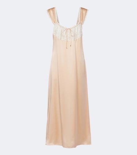 Chloé Abito midi in raso di seta - Chloe - Modalova