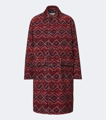 Abrigo de pana de algodón estampado - Dries Van Noten - Modalova