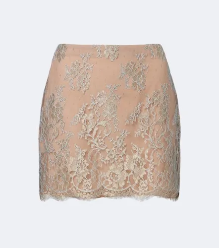Floral lace miniskirt - Valentino Garavani - Modalova