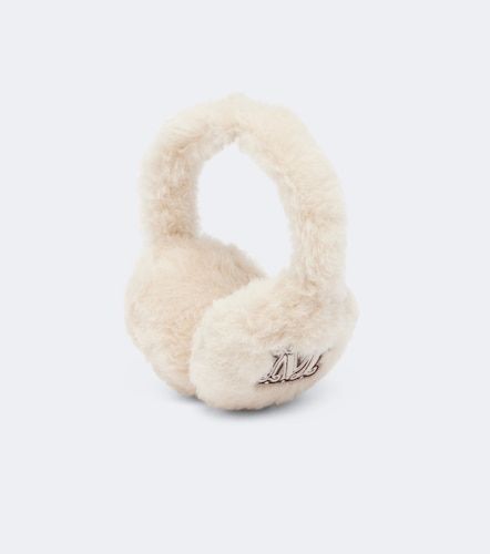 Alpaca, wool, and silk teddy earmuffs - Max Mara - Modalova