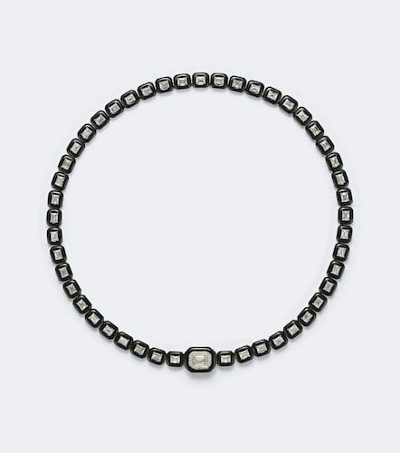 Collar Oui de oro blanco de 18 ct y esmalte con diamantes - Nikos Koulis - Modalova