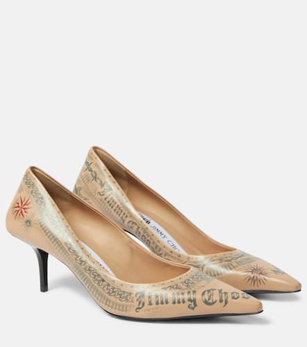 X Jean Paul Gaultier Tattoo leather pumps - Jimmy Choo - Modalova