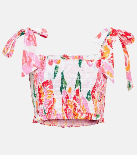 Triny printed cotton crop top - Poupette St Barth - Modalova