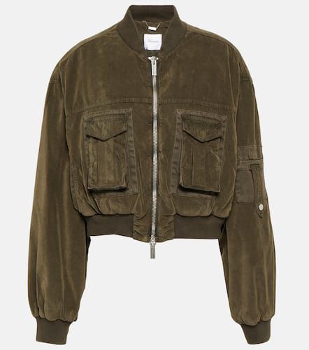 Blumarine Velvet bomber jacket - Blumarine - Modalova