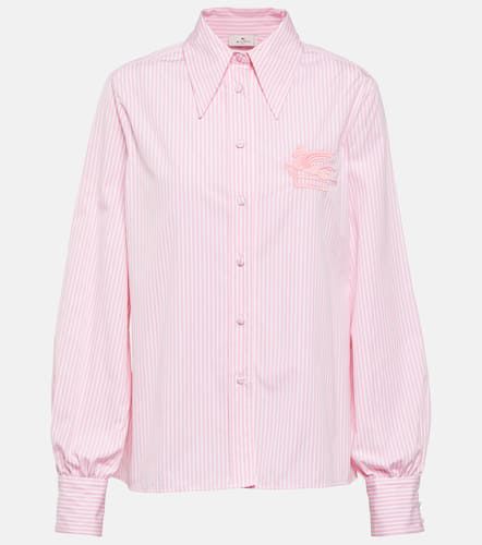 Etro Logo striped cotton shirt - Etro - Modalova