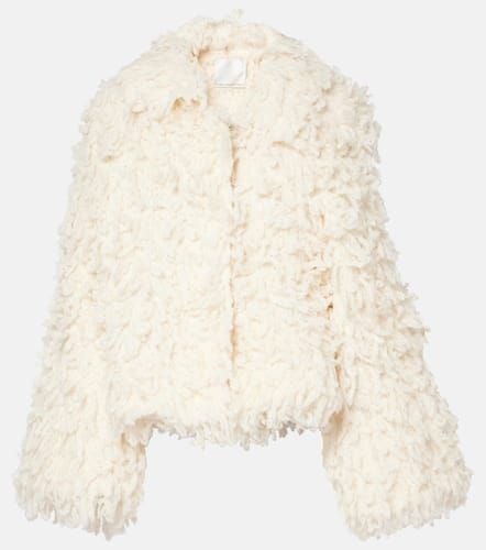 Valais wool-blend faux fur jacket - Christopher Esber - Modalova