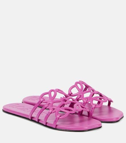 Loewe Anagram leather slides - Loewe - Modalova