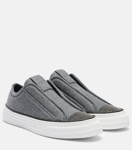 Low-top slip-on sneakers - Brunello Cucinelli - Modalova