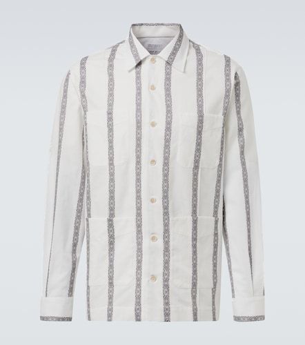 Camicia in cotone a righe - Brunello Cucinelli - Modalova