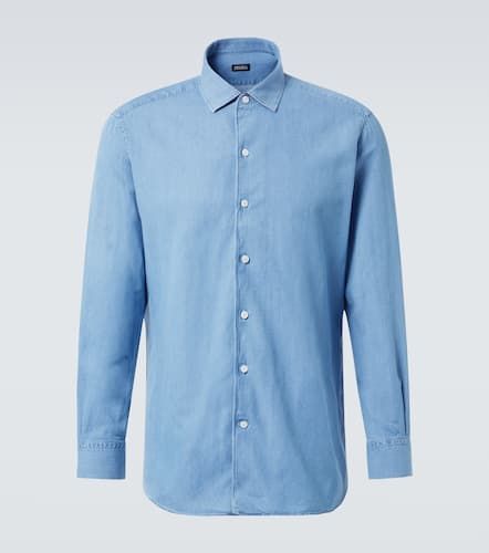 Zegna Cotton and linen denim shirt - Zegna - Modalova