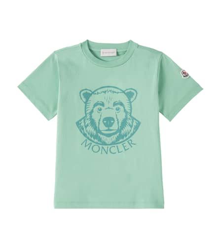 Knitted cotton T-shirt - Moncler Enfant - Modalova