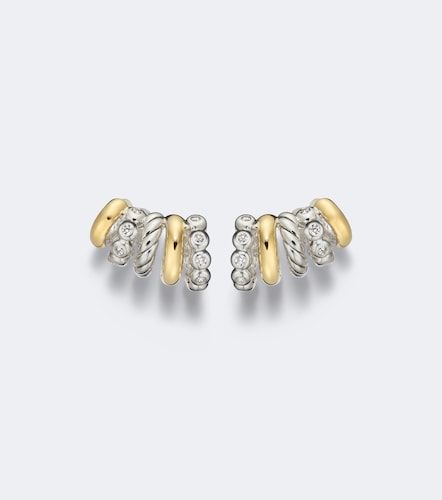 Pendientes DY Mercer® de oro de 18 ct y plata de ley con diamantes - David Yurman - Modalova