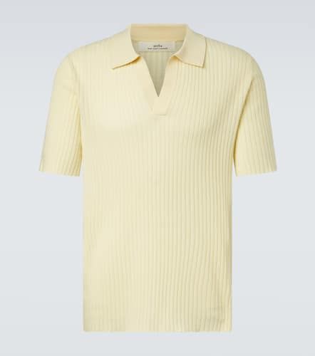 Ribbed-knit cashmere polo shirt - Arch4 - Modalova