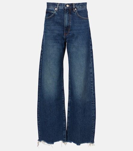 Frame Bow frayed barrel-leg jeans - Frame - Modalova