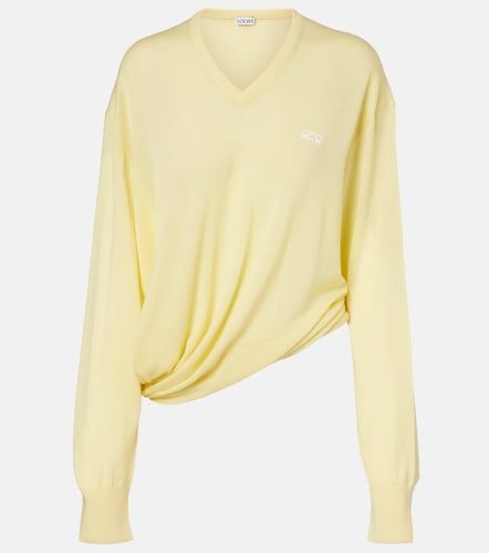 Pullover Double L asimmetrico in lana - Loewe - Modalova