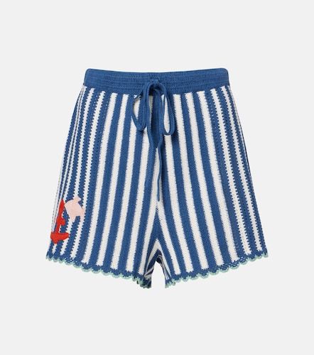 Alémais Shorts de croché de algodón a rayas - Alemais - Modalova