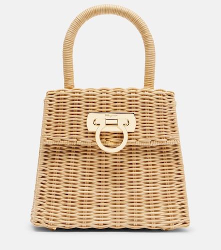 Borsa a mano Small in vimini - Ferragamo - Modalova