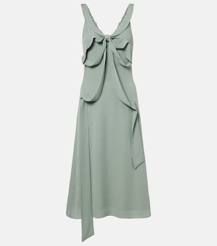 Vestido midi de seda con lazo - Acne Studios - Modalova