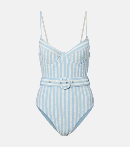 Simkhai Noa belted striped swimsuit - Simkhai - Modalova
