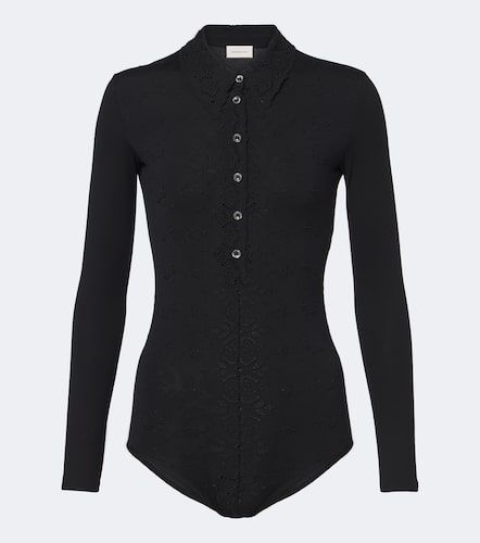 Body de jersey con bordado inglés - Magda Butrym - Modalova