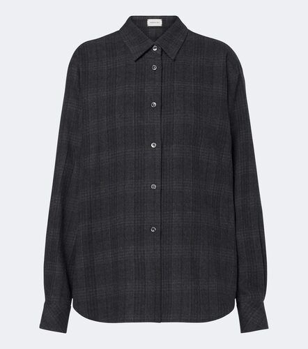 Camicia in lana vergine a quadri - Magda Butrym - Modalova