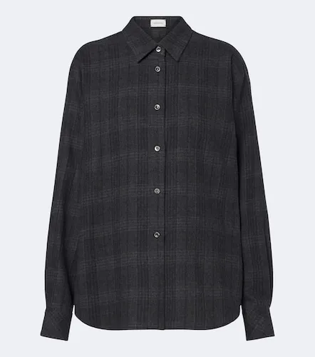 Plaid virgin wool shirt - Magda Butrym - Modalova