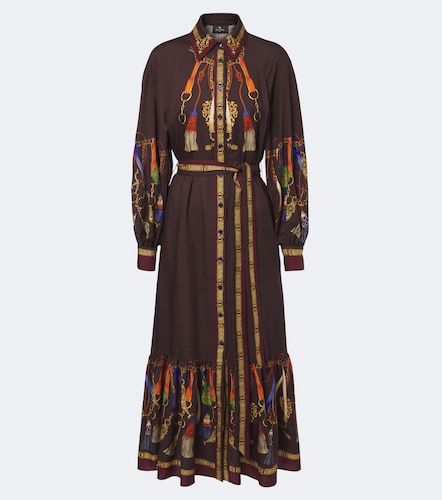 Abito chemisier in twill di misto lana e seta - Etro - Modalova
