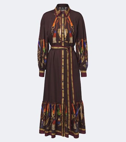Bedrucktes Hemdblusenkleid aus Wolle und Seide - Etro - Modalova